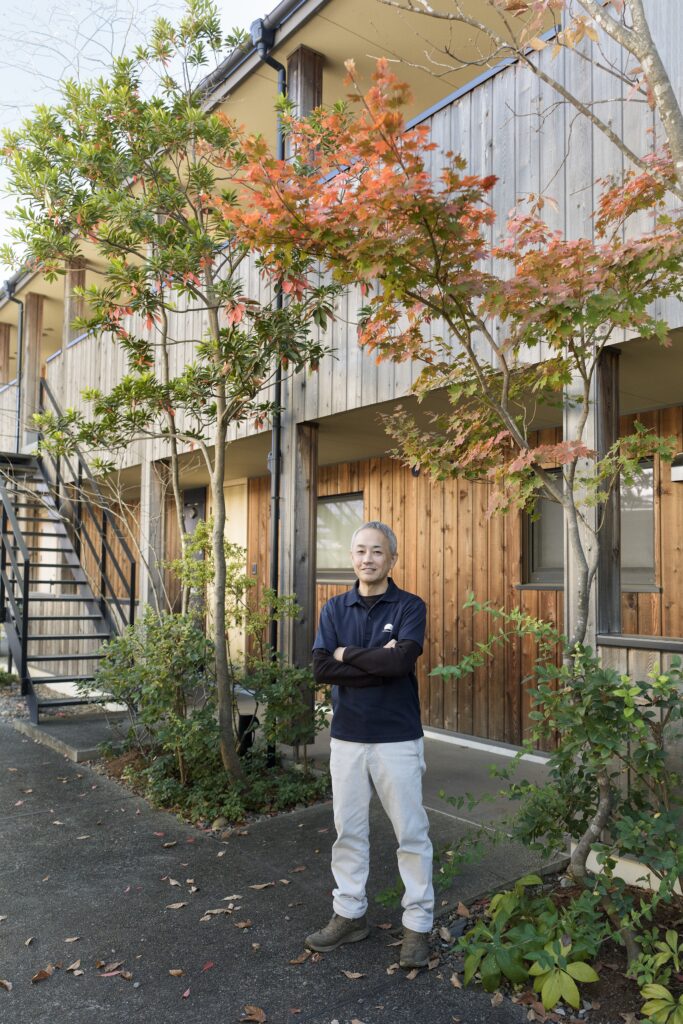 木造賃貸　外構　庭